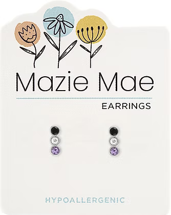 Mazie Mae Hypoallergenic Silver Stud Earrings