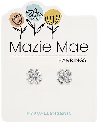 Mazie Mae Hypoallergenic Silver Stud Earrings