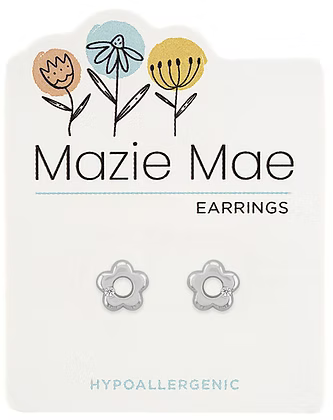 Mazie Mae Hypoallergenic Silver Stud Earrings