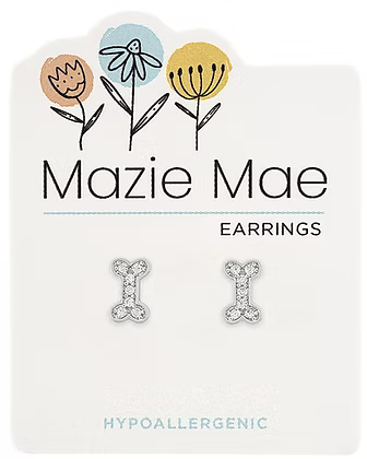 Mazie Mae Hypoallergenic Silver Stud Earrings