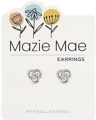Mazie Mae Hypoallergenic Silver Stud Earrings