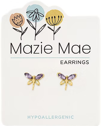 Mazie Mae Hypoallergenic Gold Stud Earrings
