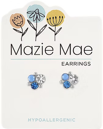 Mazie Mae Hypoallergenic Silver Stud Earrings
