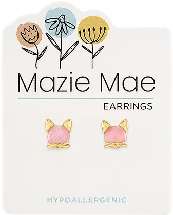 Mazie Mae Hypoallergenic Gold Stud Earrings