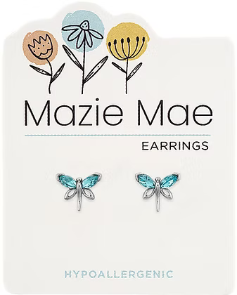 Mazie Mae Hypoallergenic Silver Stud Earrings