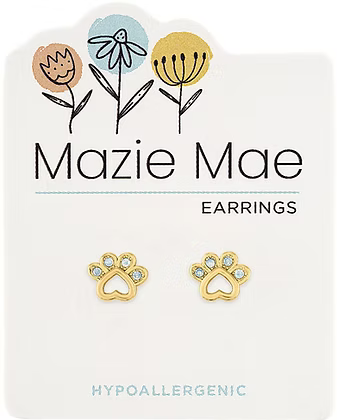 Mazie Mae Hypoallergenic Gold Stud Earrings