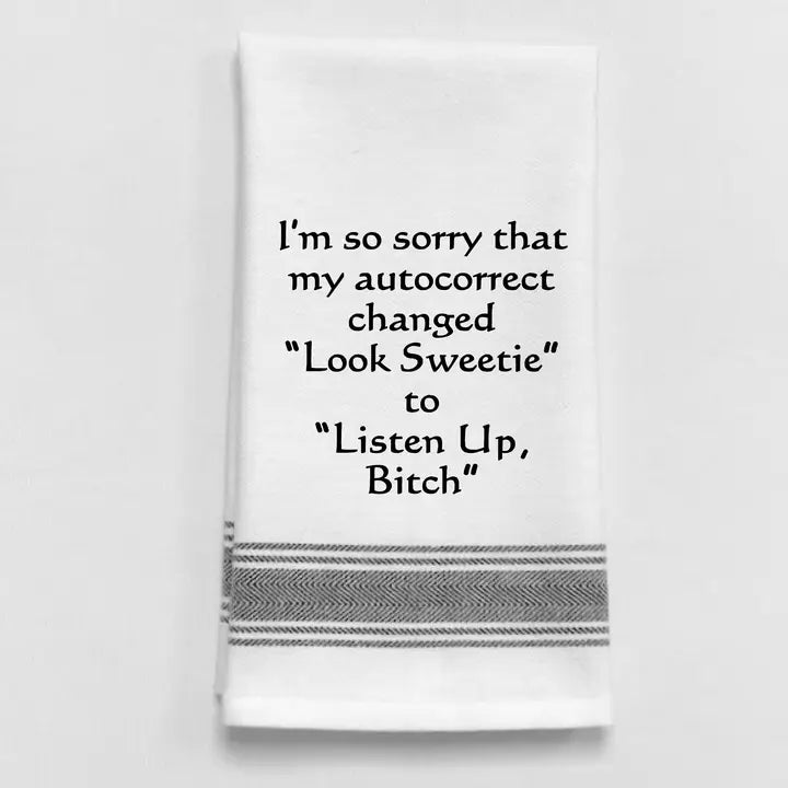 Wild Hare Autocorrect Tea Towel