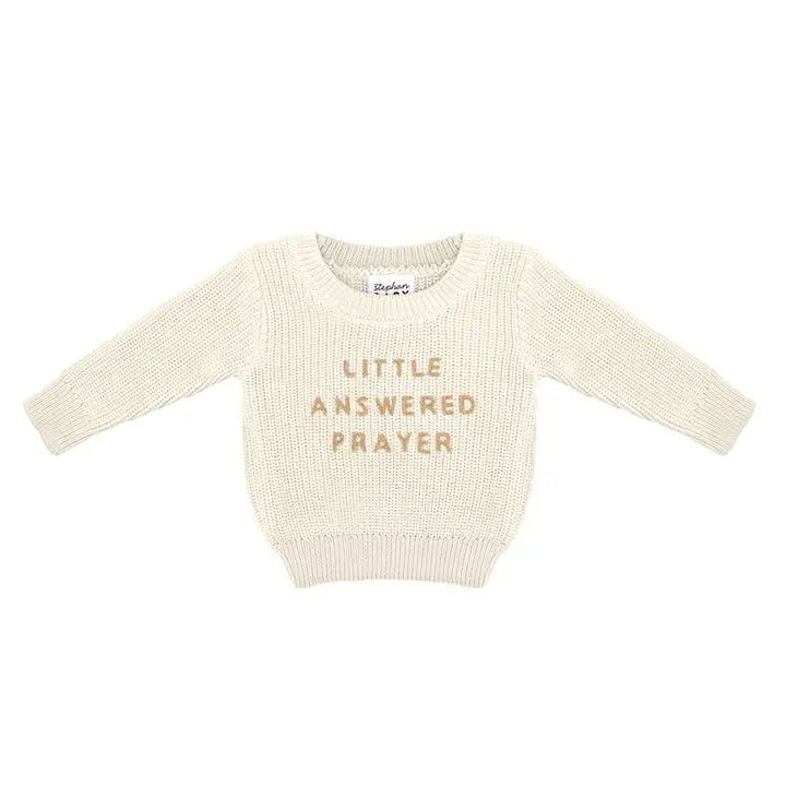 Stephan Baby Sweater - Little Answered Prayer 0-6 Month