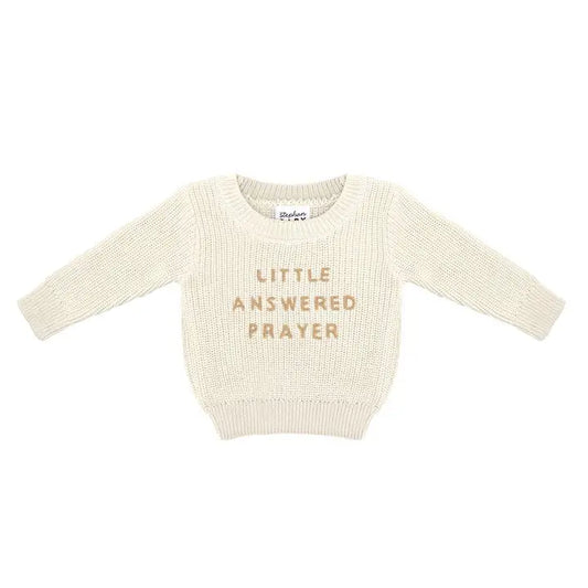 Stephan Baby Sweater - Little Answered Prayer 0-6 Month