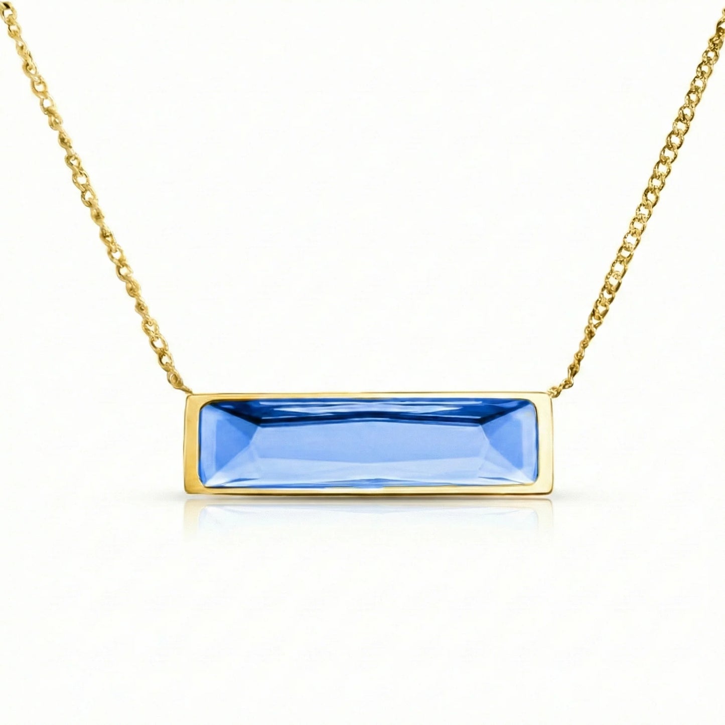 Aurora Crystal Jewelry Bar Necklace