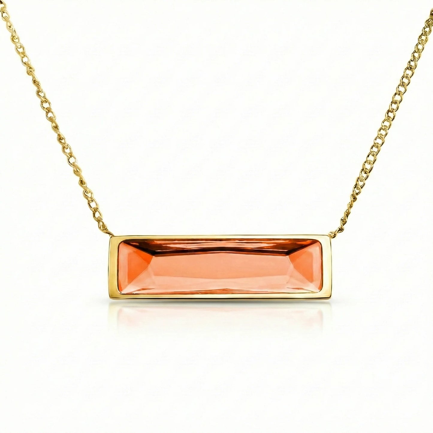 Aurora Crystal Jewelry Bar Necklace