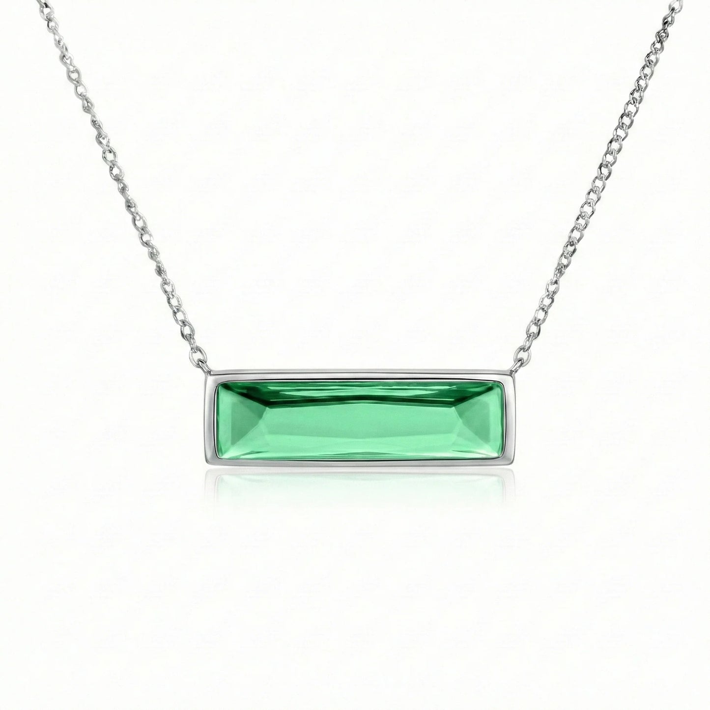 Aurora Crystal Jewelry Bar Necklace