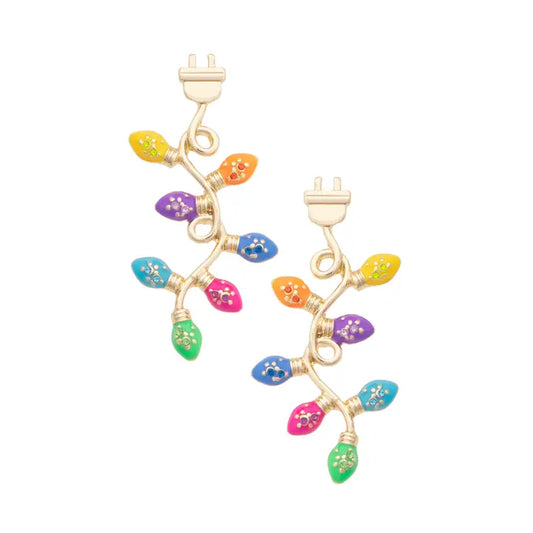 Canvas All of the Lights Enamel Earrings
