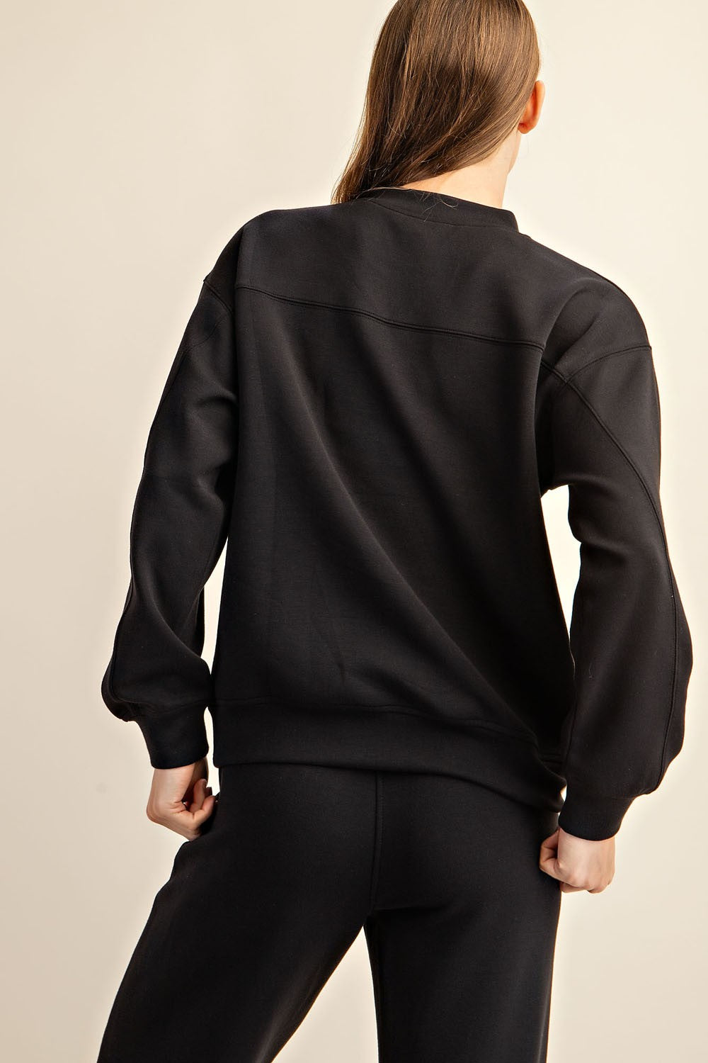 Rae Mode Modal Scuba Mock Neck Pullover