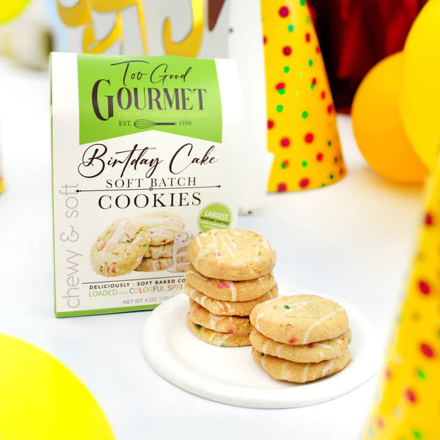 Too Good Gourmet Birthday Cake Soft Batch Batter Cookies