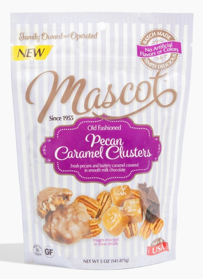Milk Chocolate Pecan Caramel Clusters