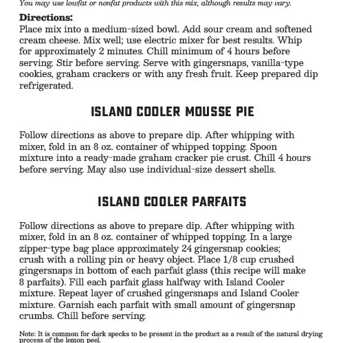 Country Home Creations Coastal Kitchen- Island Cooler Dip Mix