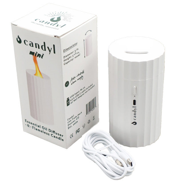 Candyl Mini Essential Oil Diffuser & Flameless Candle