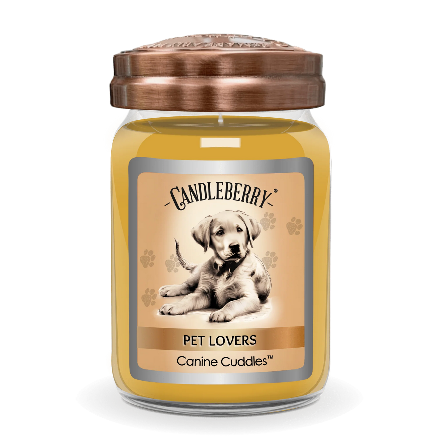 The Candleberry Company Dog Lovers Large Jar Candle