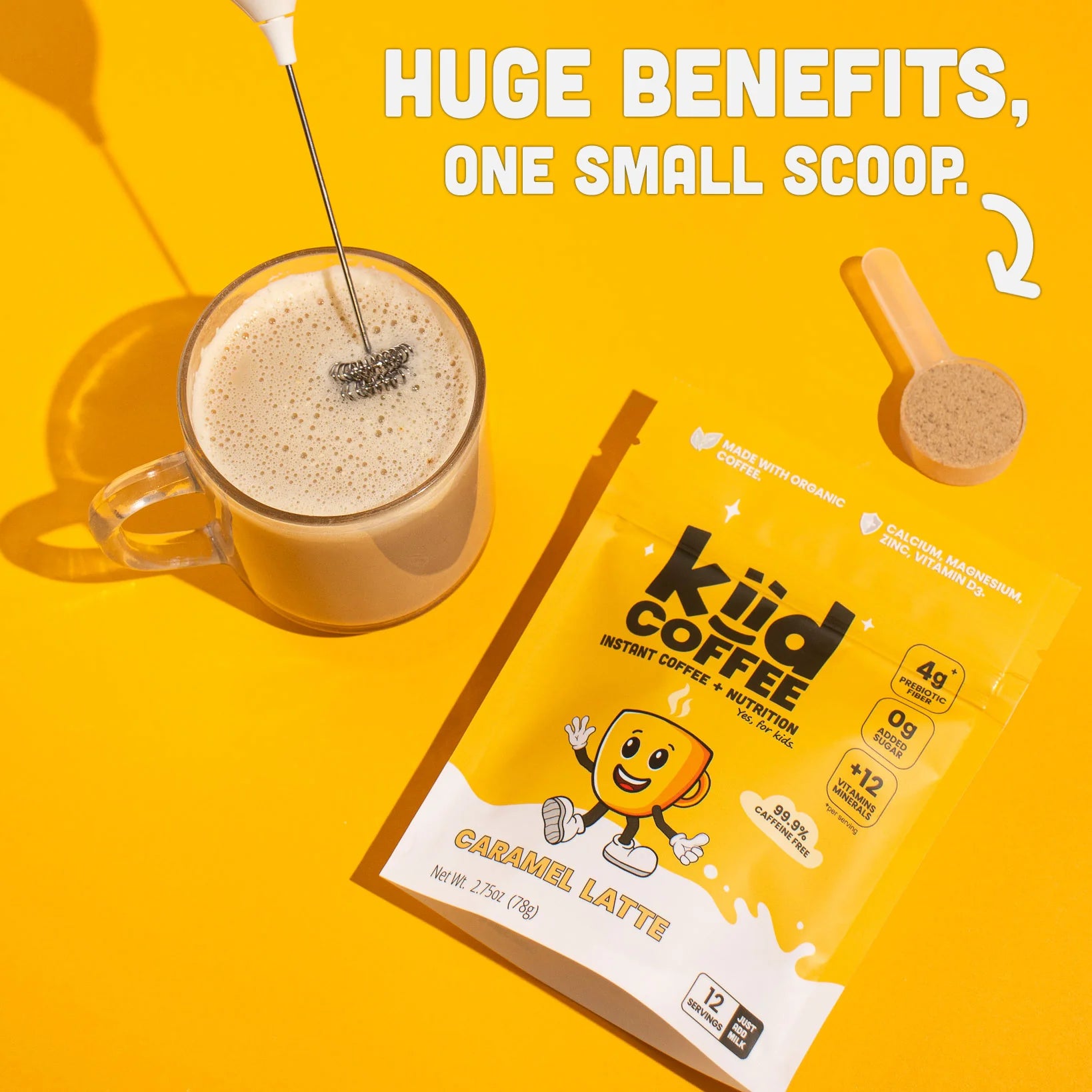 Kiid Coffee Superfood Latte For Kids- Caramel Latte