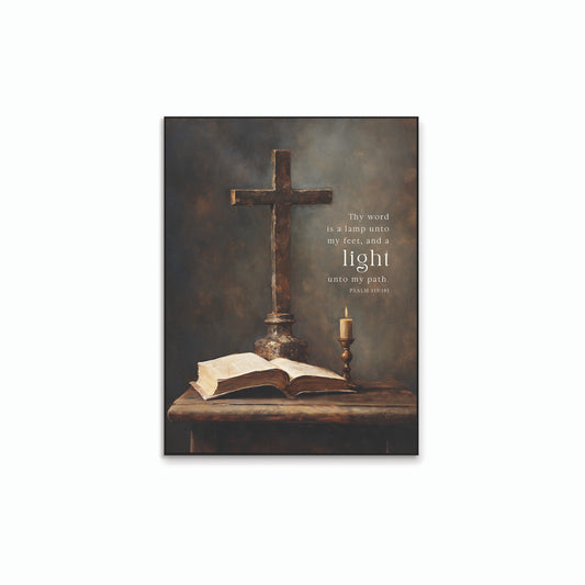 Thy Word Is A Lamp Wall Art