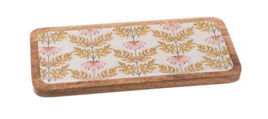 CBK Floral Pattern Wooden Tray