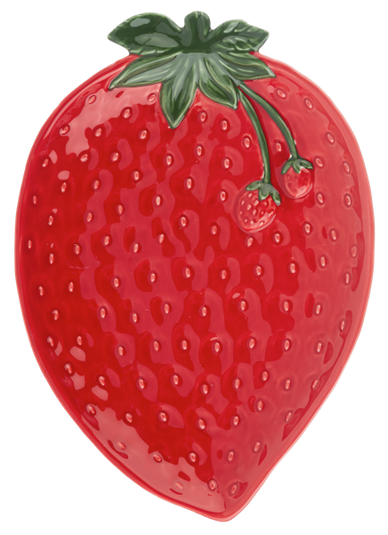 Ceramic Strawberry Plate
