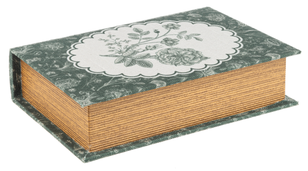 Green Botanical Book Decor