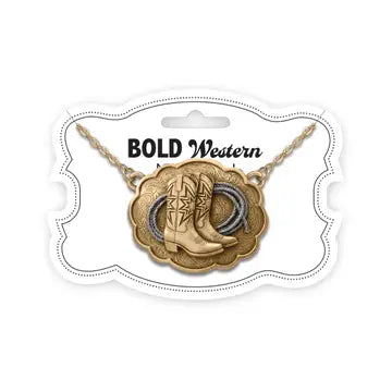 Bold Western Buckle Necklaces