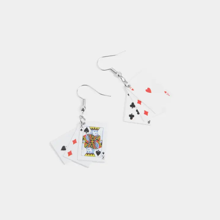 Playing Cards - Twenty One Earrings