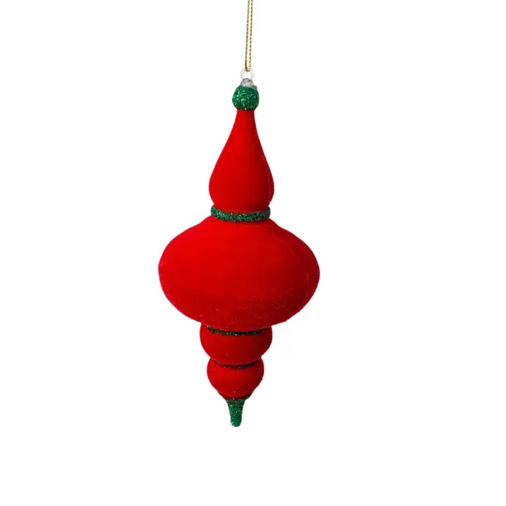 Red/Green Felt Finial Ornament