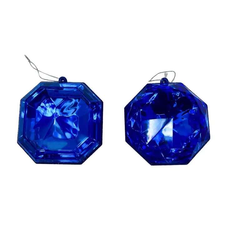Acrylic Royal Blue Precious Gem Ornament