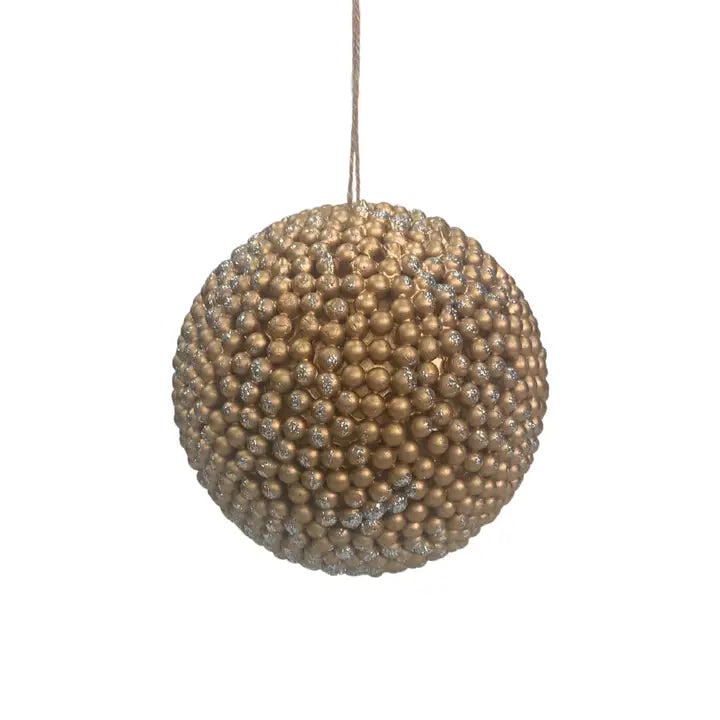Small Gooseberry Ball Ornament Shiny - Gold 5"
