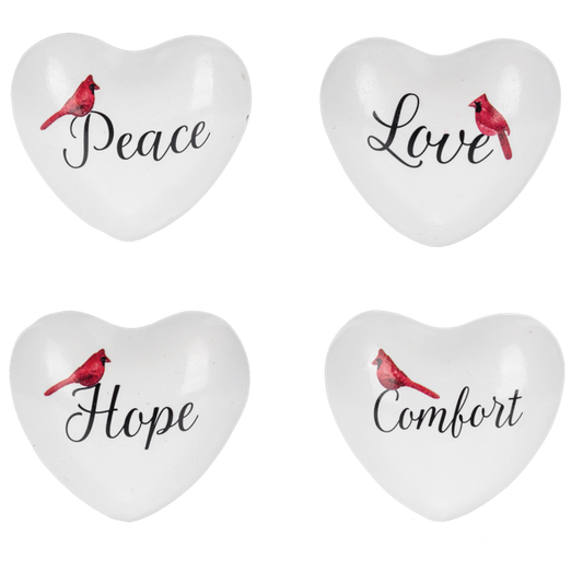 Cardinal with Text Chime Heart