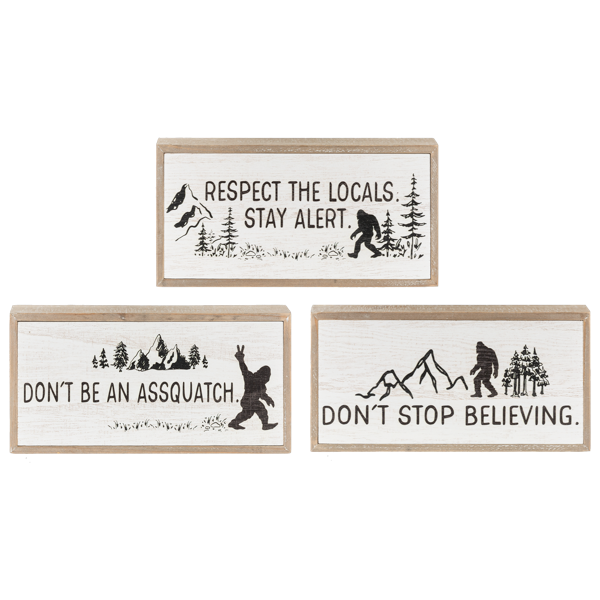 Bigfoot Humor Message Blocks
