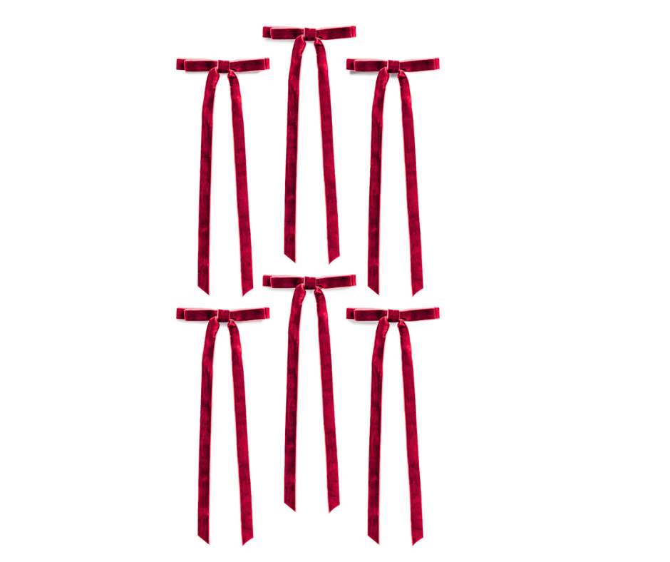 Assorted Set of 6 Decorative Bows