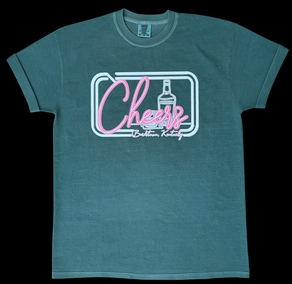 Cheers Bardstown KY Blue Spruce Comfort Colors Shirt