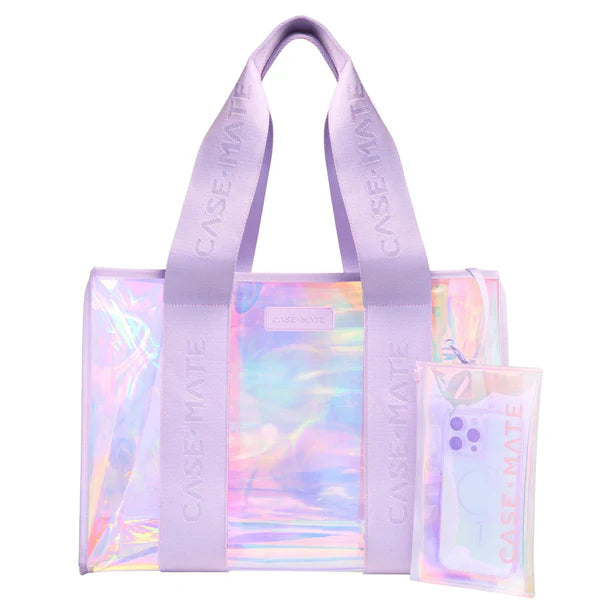 Case-Mate Jelly Tote Bag- Iridescent Soap Bubble