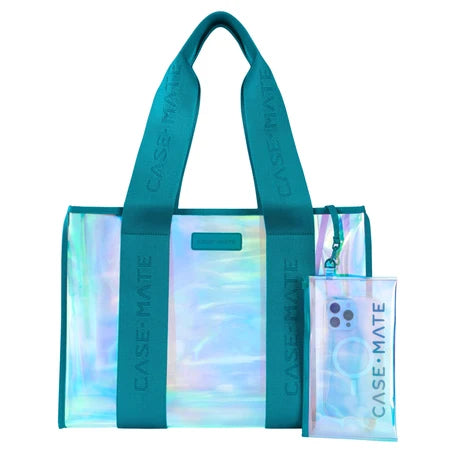 Case Mate Jelly Tote Bag- Emerald Blue Iridescent
