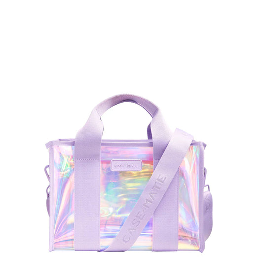 Case Mate Mini Travel Tote Bag- Iridescent Soap Bubble