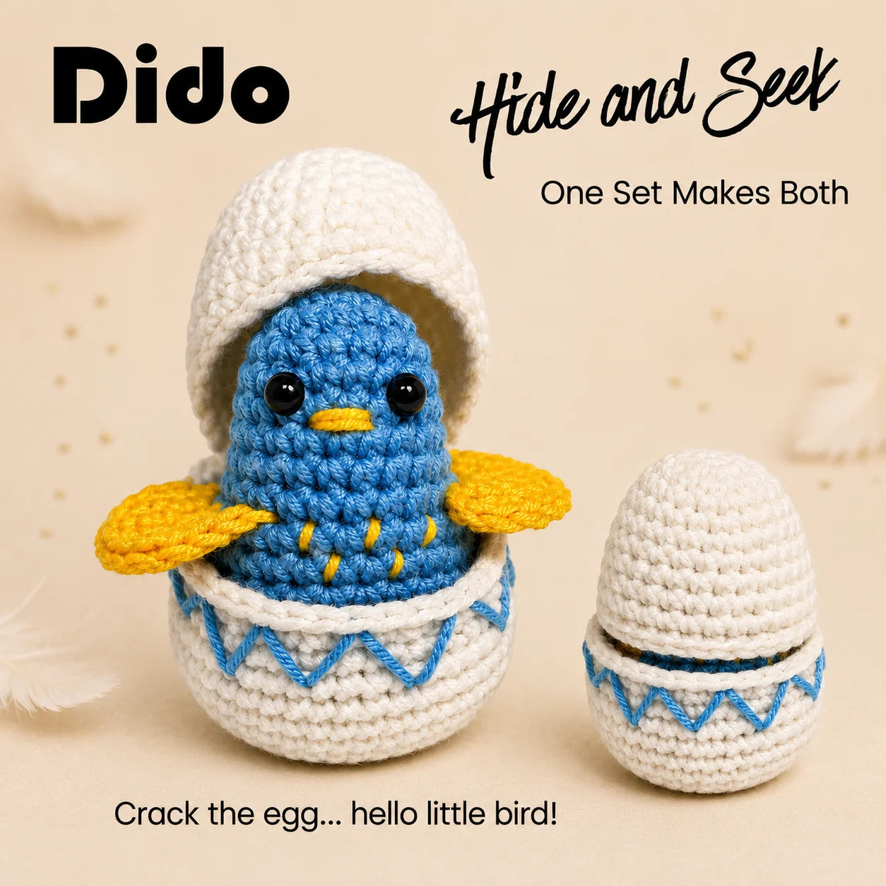 DIY Crochet Kit- Crack the Egg… Hello Little Bird!