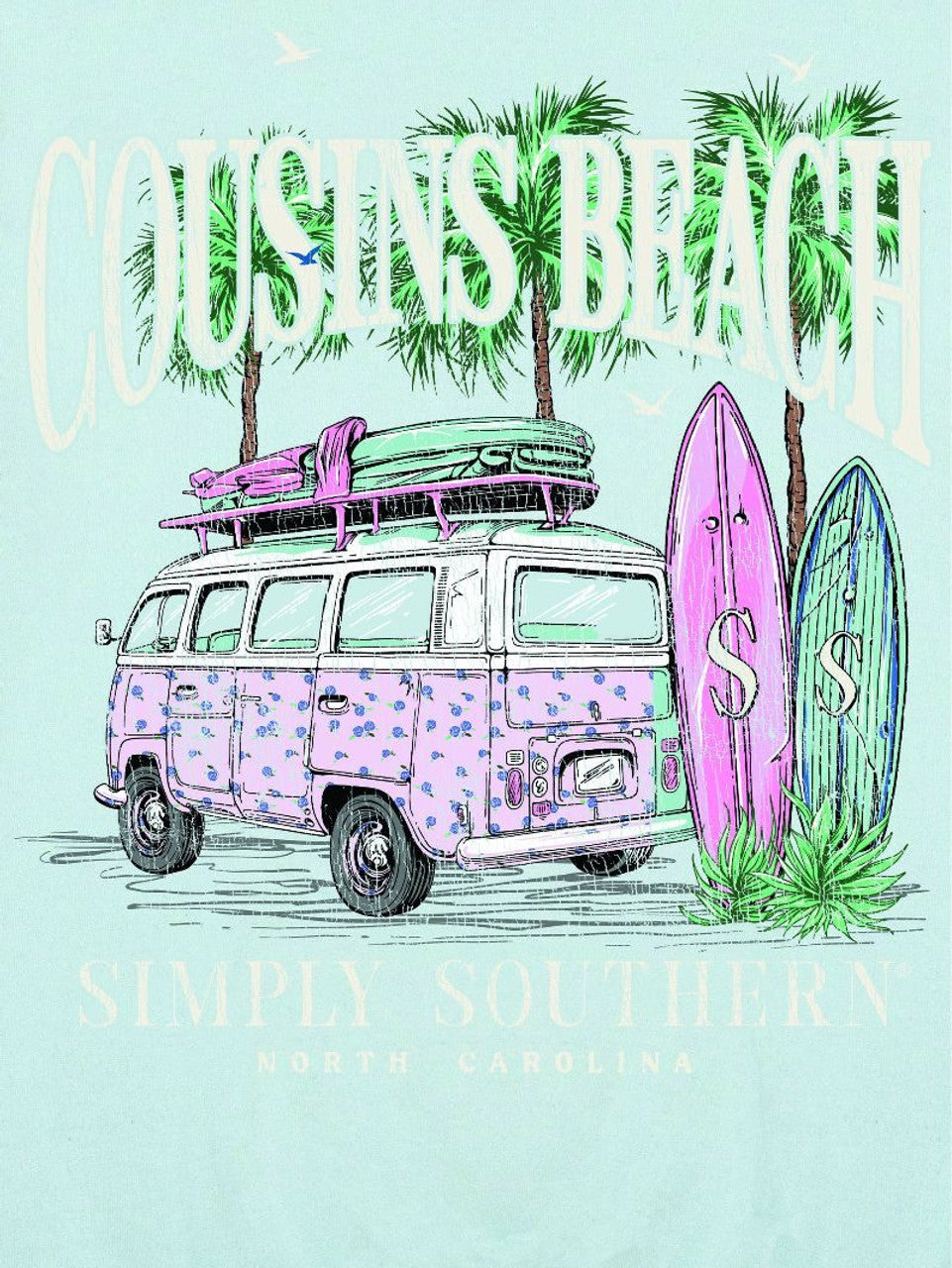 Simply Southern Crew-Cousins-Mint