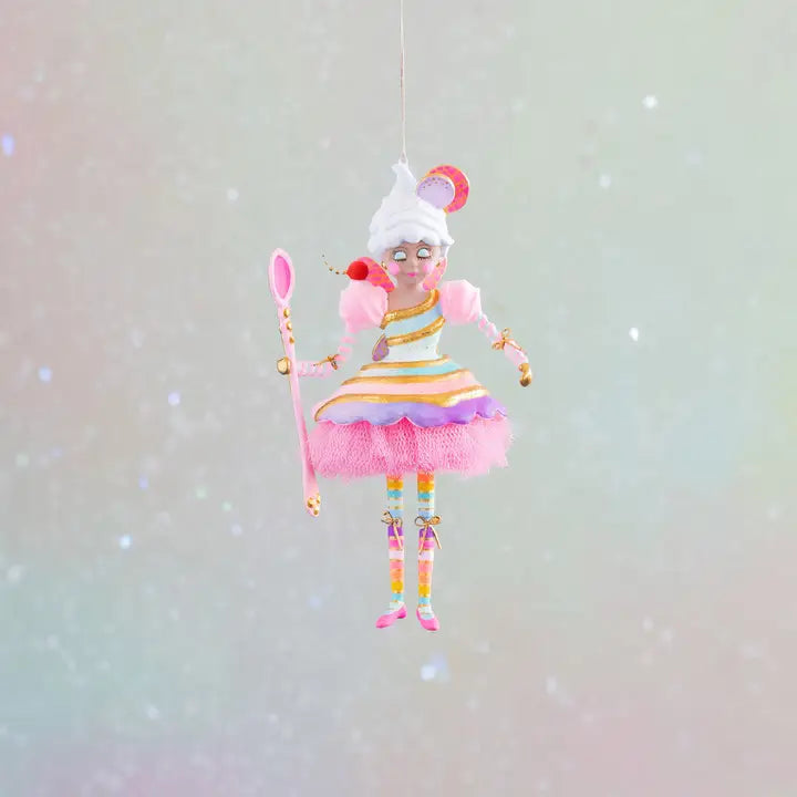 Glitterville Brown Lickowish Ornament