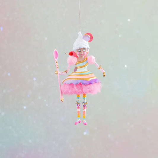 Glitterville Brown Lickowish Ornament