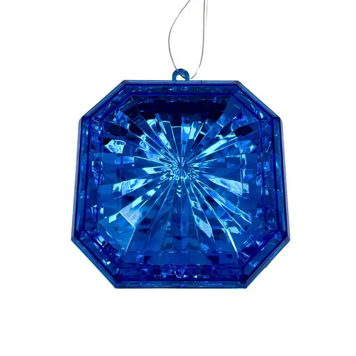 Plastic Square Diamond Ornament - Dark Blue