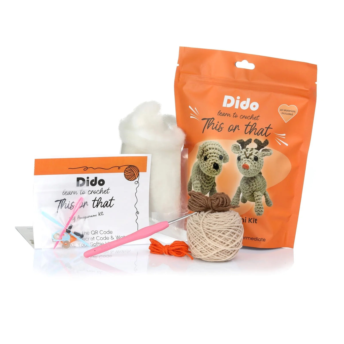 DIY This Or That Crochet Kit- Dog Or Deer