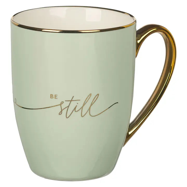 Mint/Cream Be Still & Know Mug