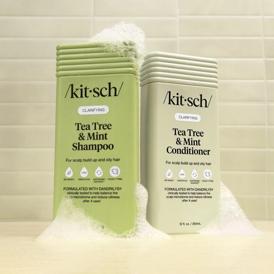 Kitsch Clarifying Tea Tree & Mint Shampoo & Conditioner