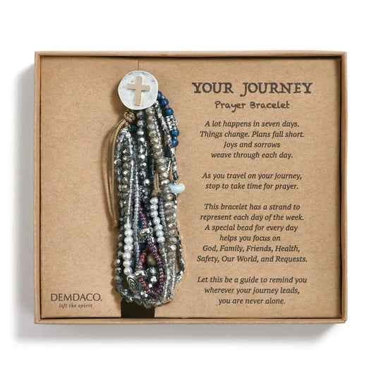 Gray Beaded Prayer Bracelet