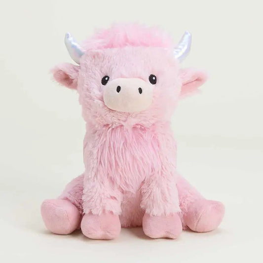 Warmies Pink Highland Cow